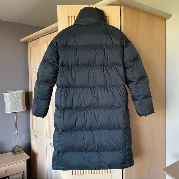 Zara long down feather puffer jacket black - Picture 8 of 16